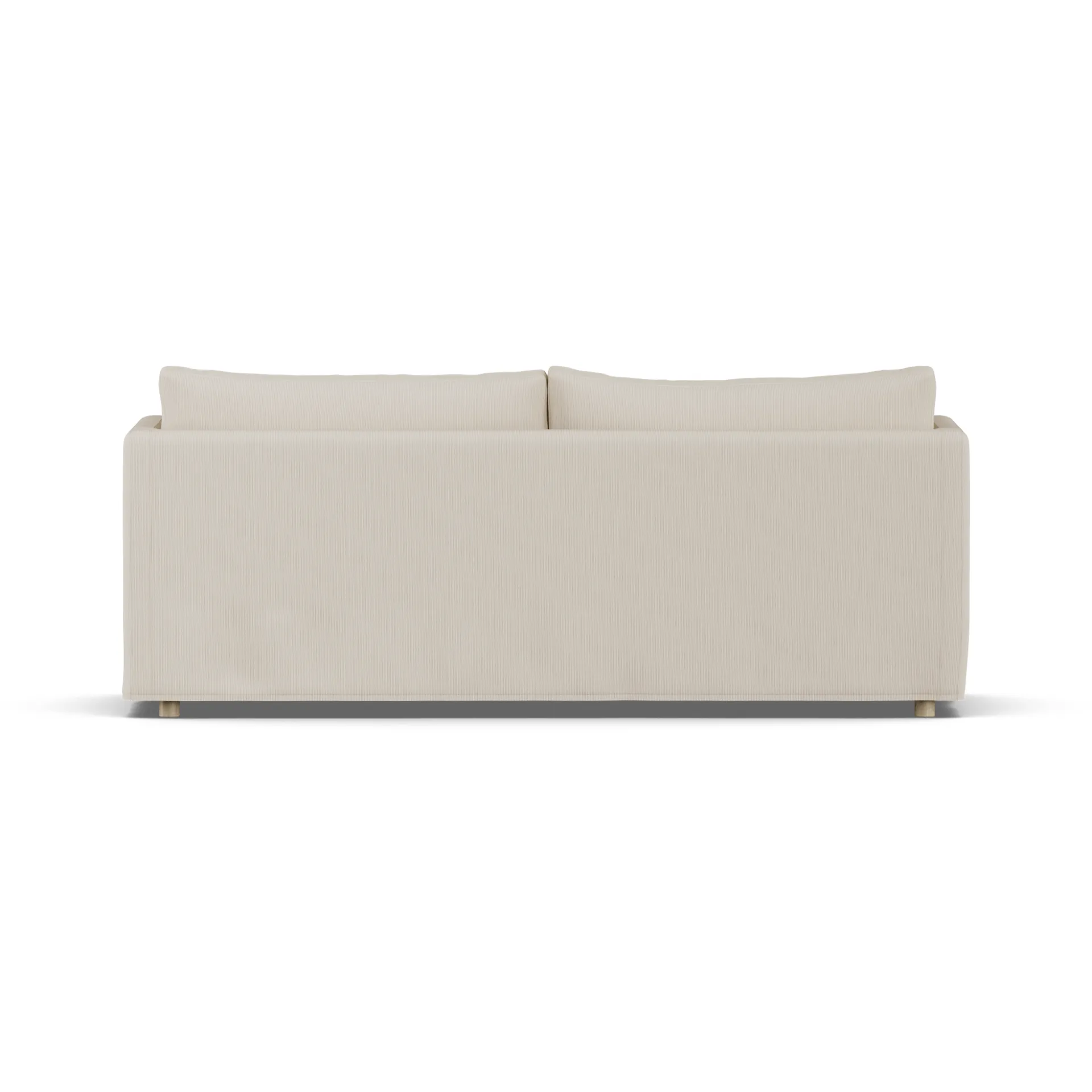 Linnevik divano, Jump Beige 1956-rovere oliato bianco, 3 sedute, con gonna 1898