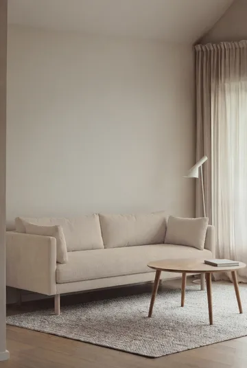 Linnevik divano - Jump Beige 1956-rovere oliato bianco, 3 sedute, senza gonna - 1898