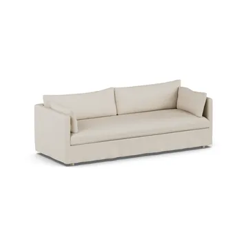 Linnevik divano - Jump Beige 1956-rovere oliato bianco, 4 sedute, con gonna - 1898