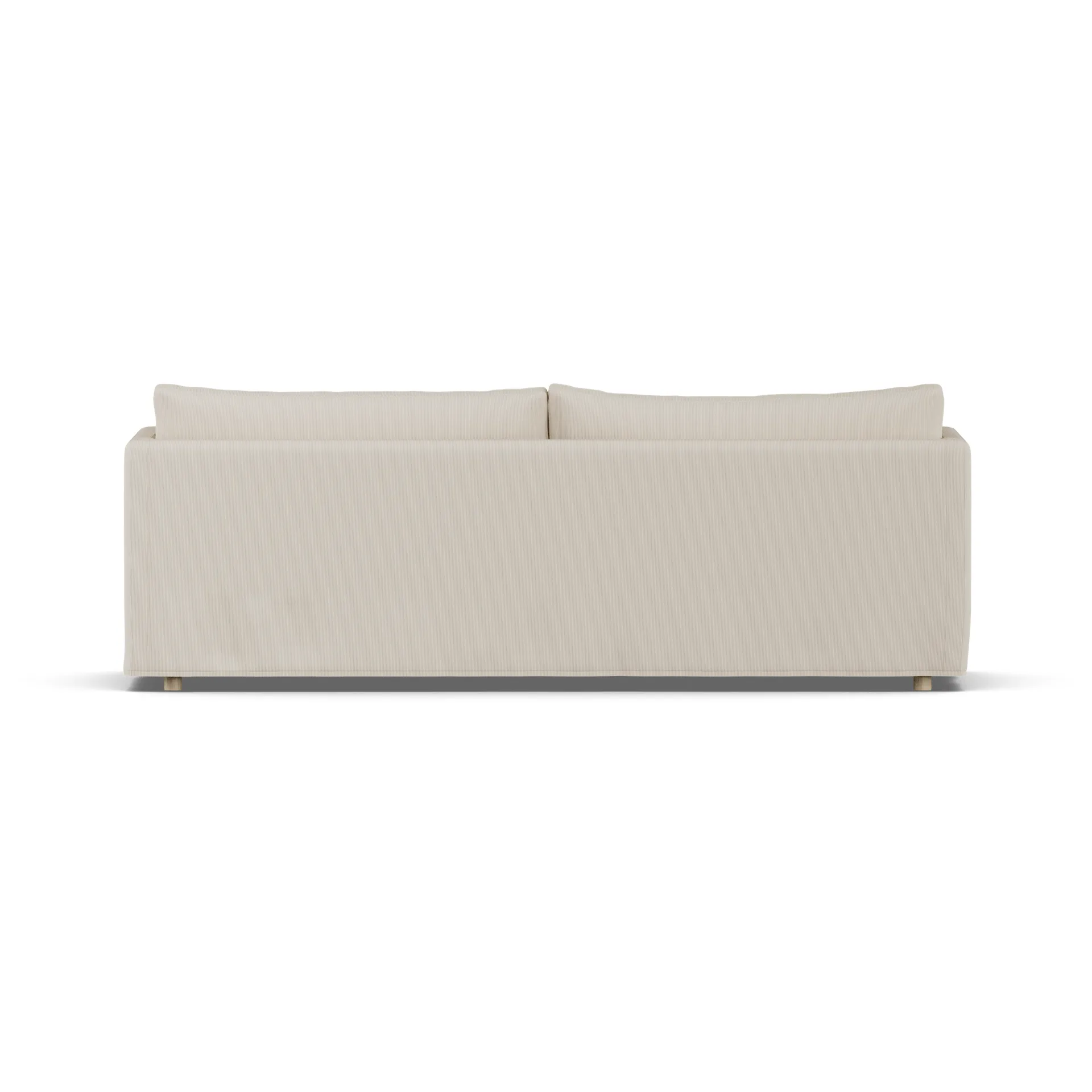 Linnevik divano, Jump Beige 1956-rovere oliato bianco, 4 sedute, con gonna 1898