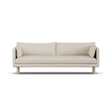 Linnevik divano - Jump Beige 1956-rovere oliato bianco, 4 sedute, senza gonna - 1898