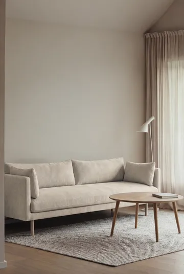Linnevik divano - Jump Beige 1956-rovere oliato bianco, 4 sedute, senza gonna - 1898
