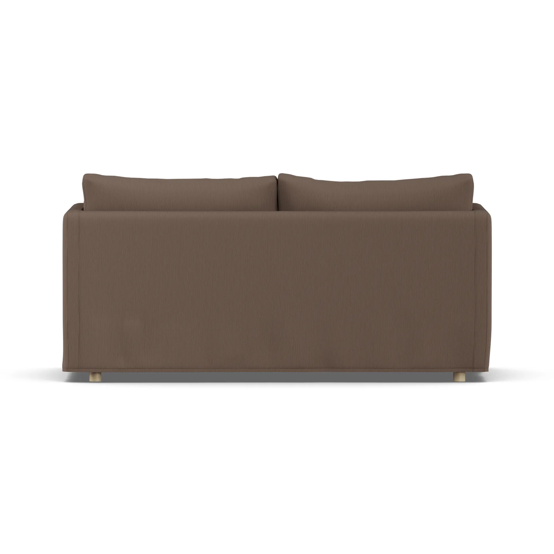 Linnevik divano, Jump brown 1955-rovere oliato bianco, 2 sedute, con gonna 1898