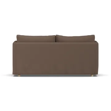 Linnevik divano - Jump brown 1955-rovere oliato bianco, 2 sedute, con gonna - 1898