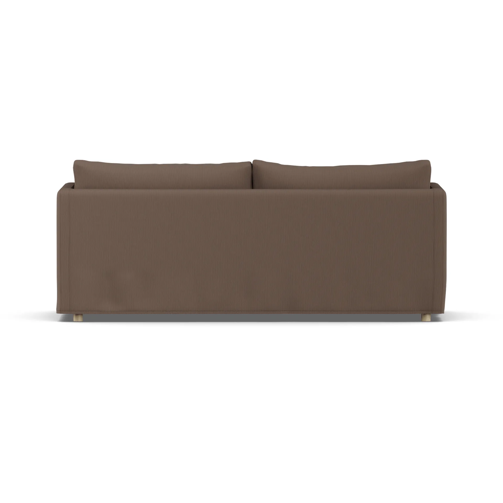 Linnevik divano, Jump brown 1955-rovere oliato bianco, 3 sedute, con gonna 1898