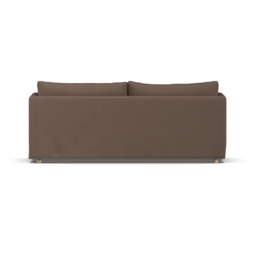 Linnevik divano - Jump brown 1955-rovere oliato bianco, 3 sedute, con gonna - 1898