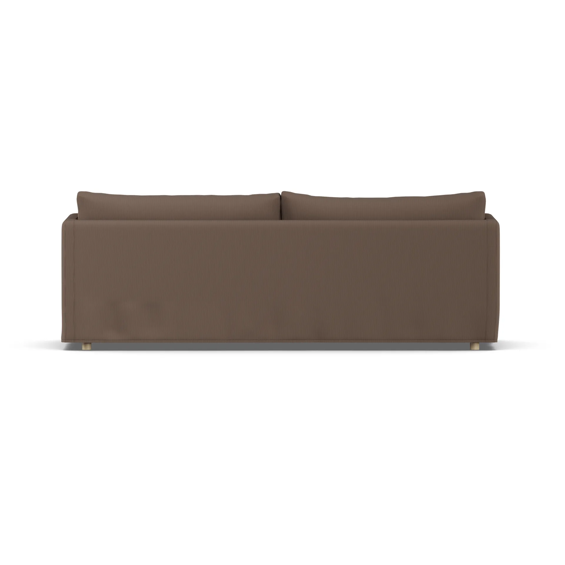 Linnevik divano, Jump brown 1955-rovere oliato bianco, 4 sedute, con gonna 1898