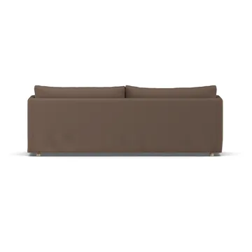 Linnevik divano - Jump brown 1955-rovere oliato bianco, 4 sedute, con gonna - 1898