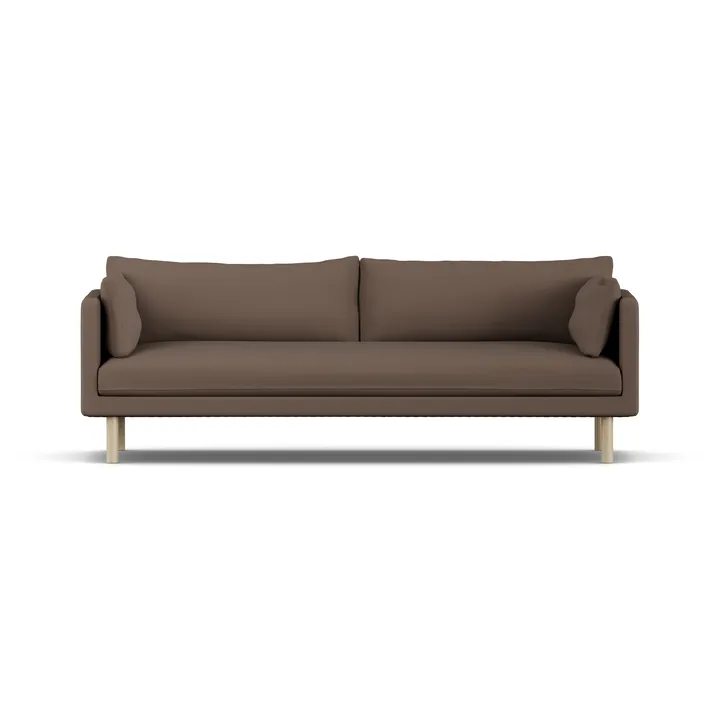 Linnevik divano - Jump Brown 1955-rovere oliato bianco, 4 sedute, senza gonna - 1898