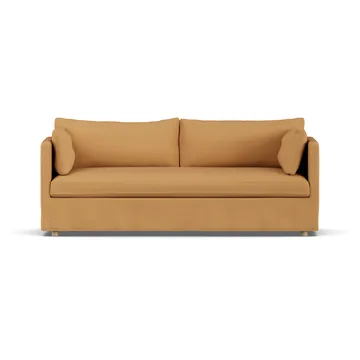 Linnevik divano - Jump Honey 1959-rovere oliato bianco, 3 sedute, con gonna - 1898