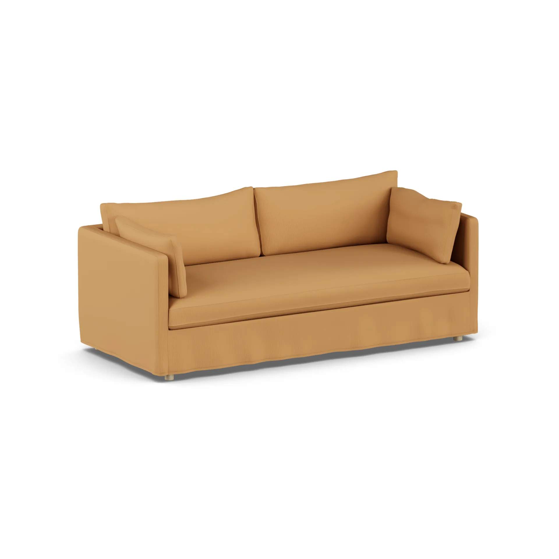Linnevik divano, Jump Honey 1959-rovere oliato bianco, 3 sedute, con gonna 1898