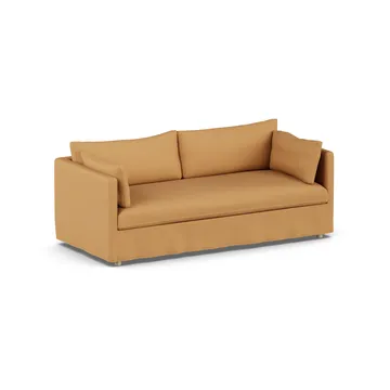 Linnevik divano - Jump Honey 1959-rovere oliato bianco, 3 sedute, con gonna - 1898
