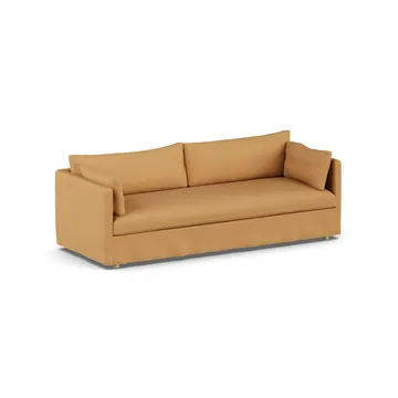 Linnevik divano - Jump honey 1959-rovere oliato bianco, 4 sedute, con gonna - 1898