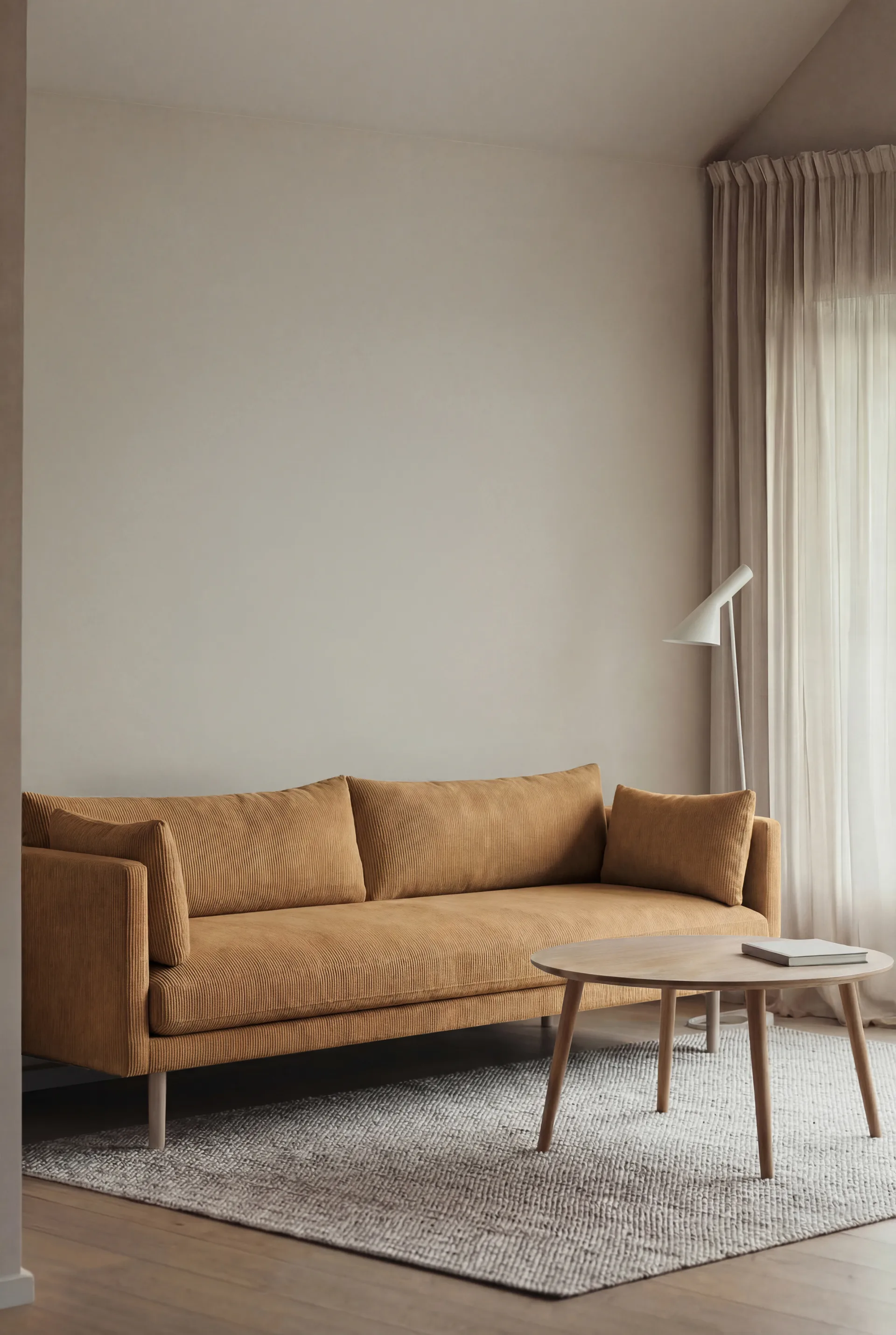 Linnevik divano, Jump Honey 1959-rovere oliato bianco, 4 sedute, senza gonna 1898