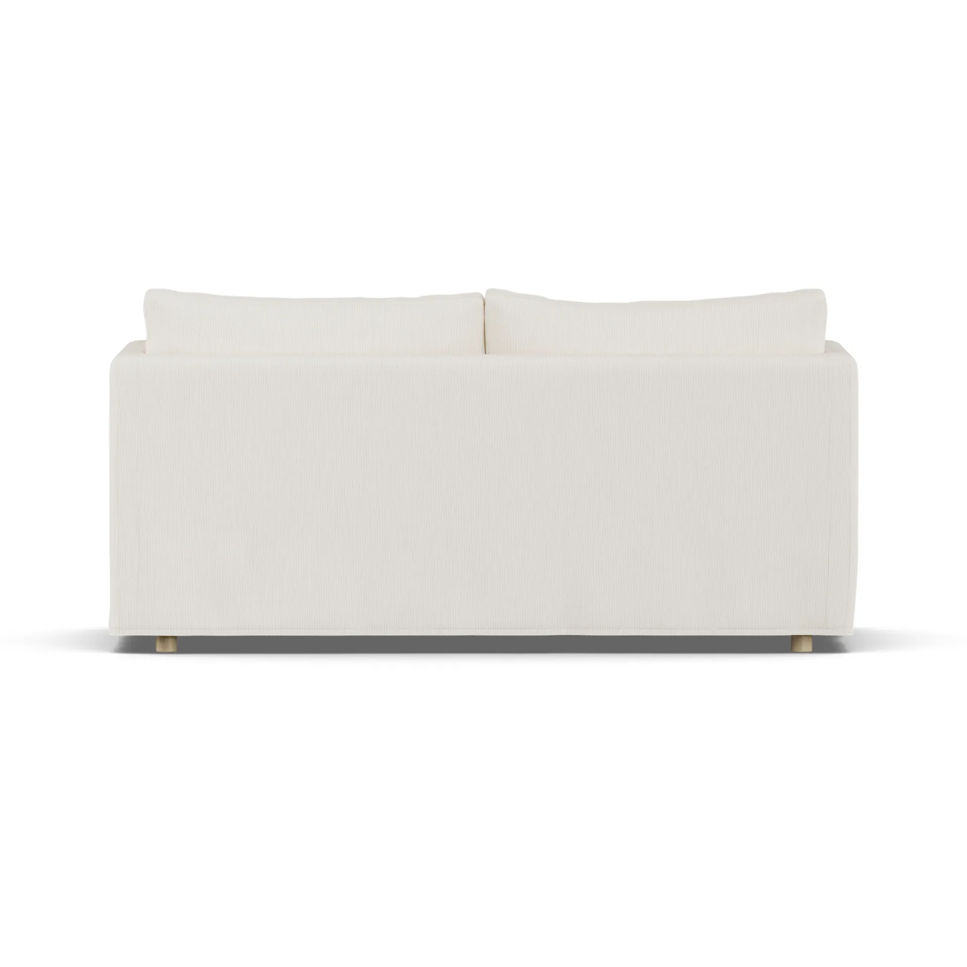 Linnevik divano, Jump off white 1954-rovere oliato bianco, 2 sedute, con gonna 1898