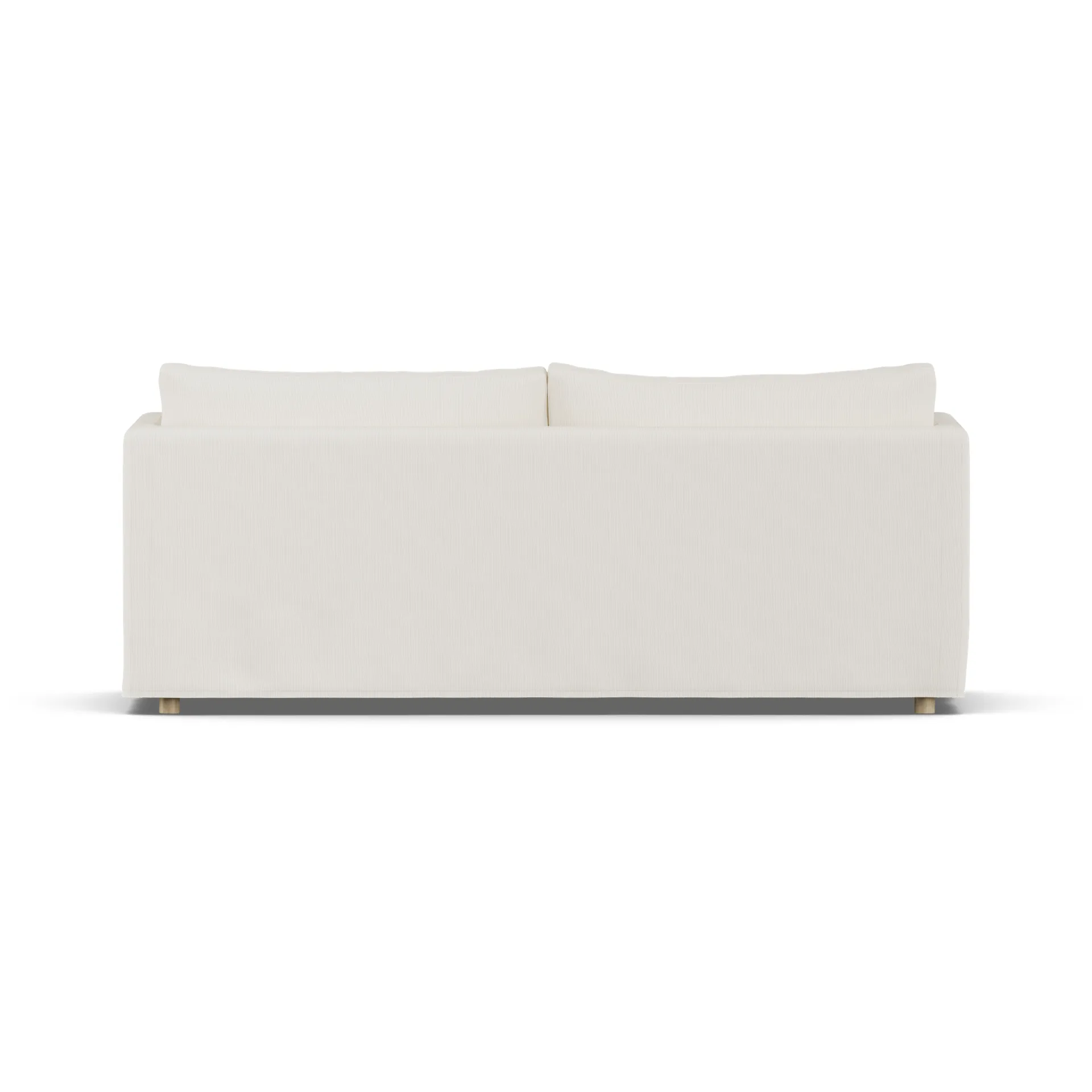 Linnevik divano, Jump off white 1954-rovere oliato bianco, 3 sedute, con gonna 1898