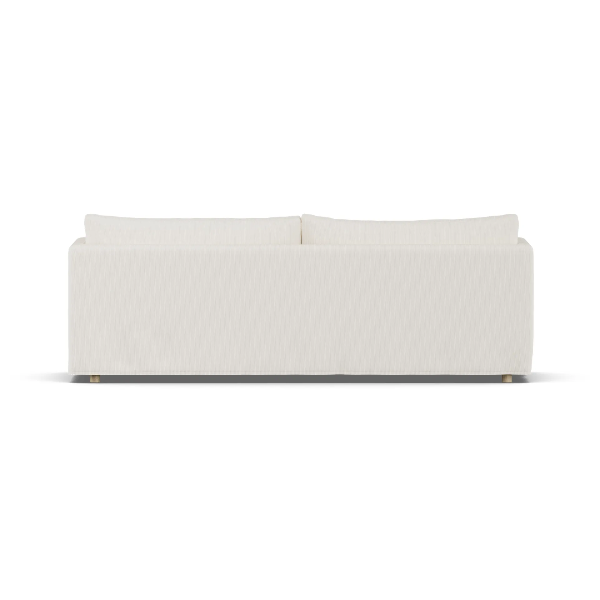 Linnevik divano, Jump off white 1954-rovere oliato bianco, 4 sedute, con gonna 1898