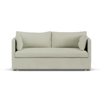 Linnevik divano - Luiza Beige 3981-rovere oliato bianco, 2 sedute, con gonna - 1898