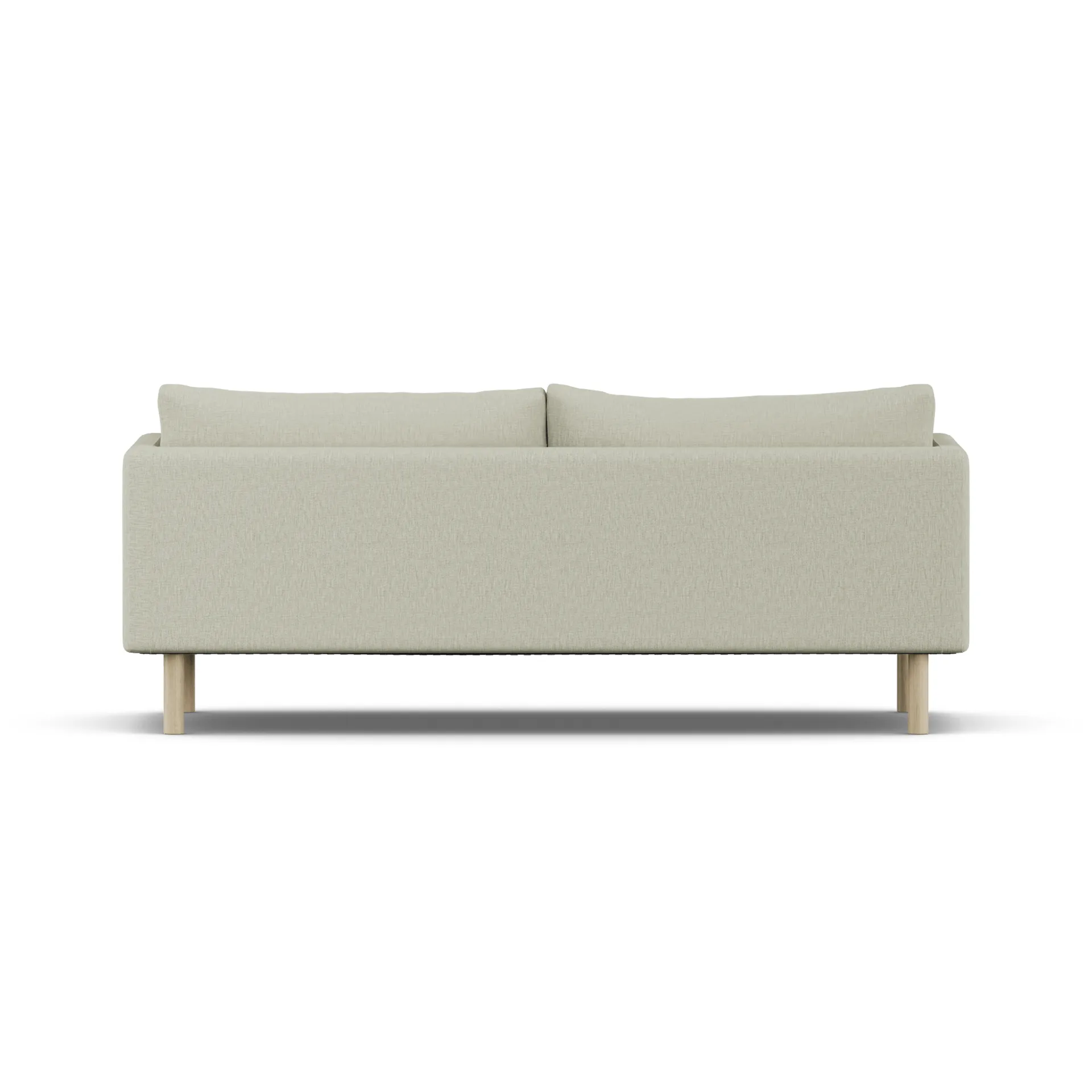 Linnevik divano, Luiza Beige 3981-rovere oliato bianco, 3 sedute, senza gonna 1898