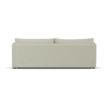 Linnevik divano - Luiza beige 3981-rovere oliato bianco, 4 sedute, con gonna - 1898