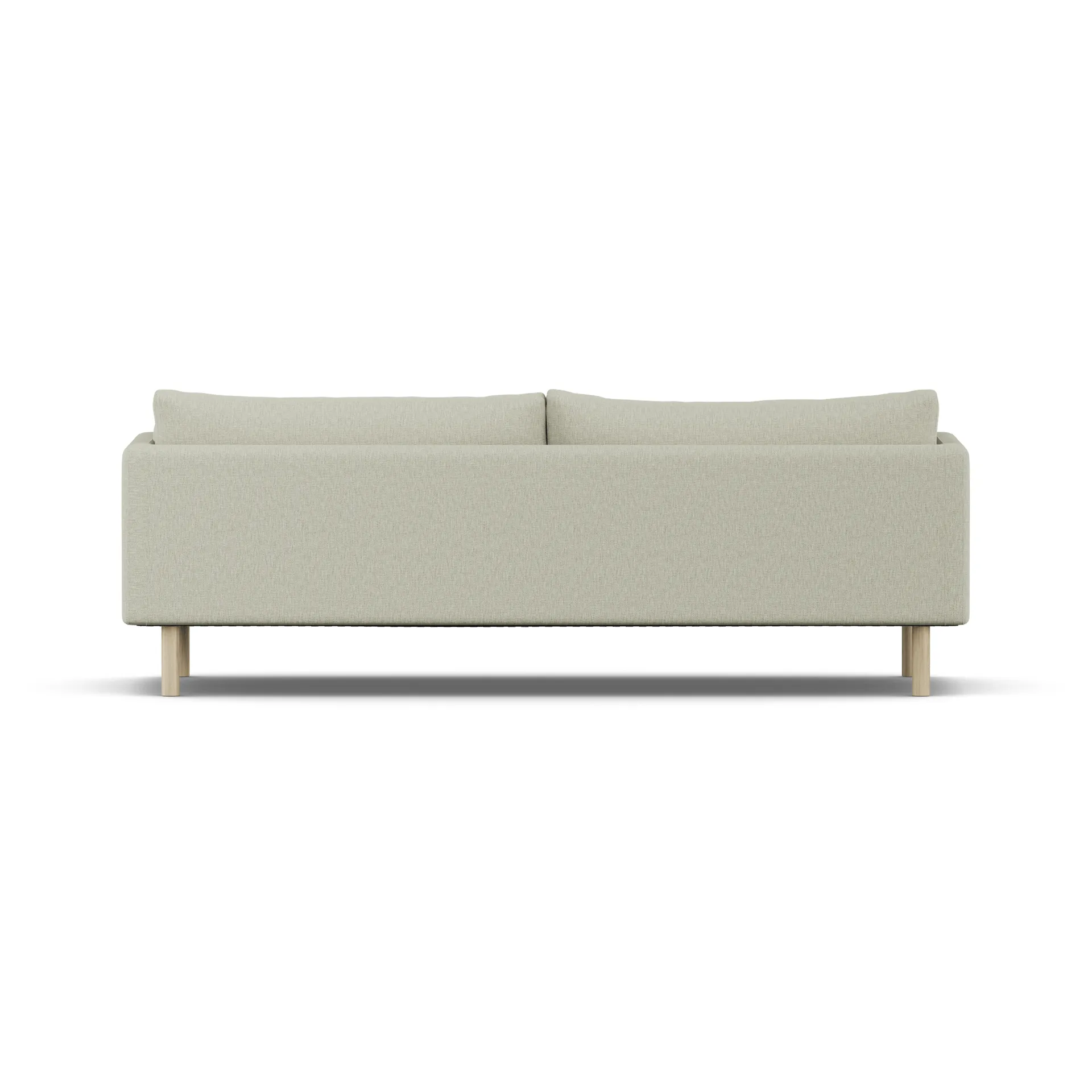 Linnevik divano, Luiza Beige 3981-rovere oliato bianco, 4 sedute, senza gonna 1898