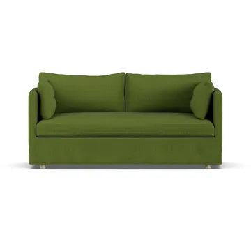 Linnevik divano - Luiza Green 3975-rovere oliato bianco, 2 sedute, con gonna - 1898