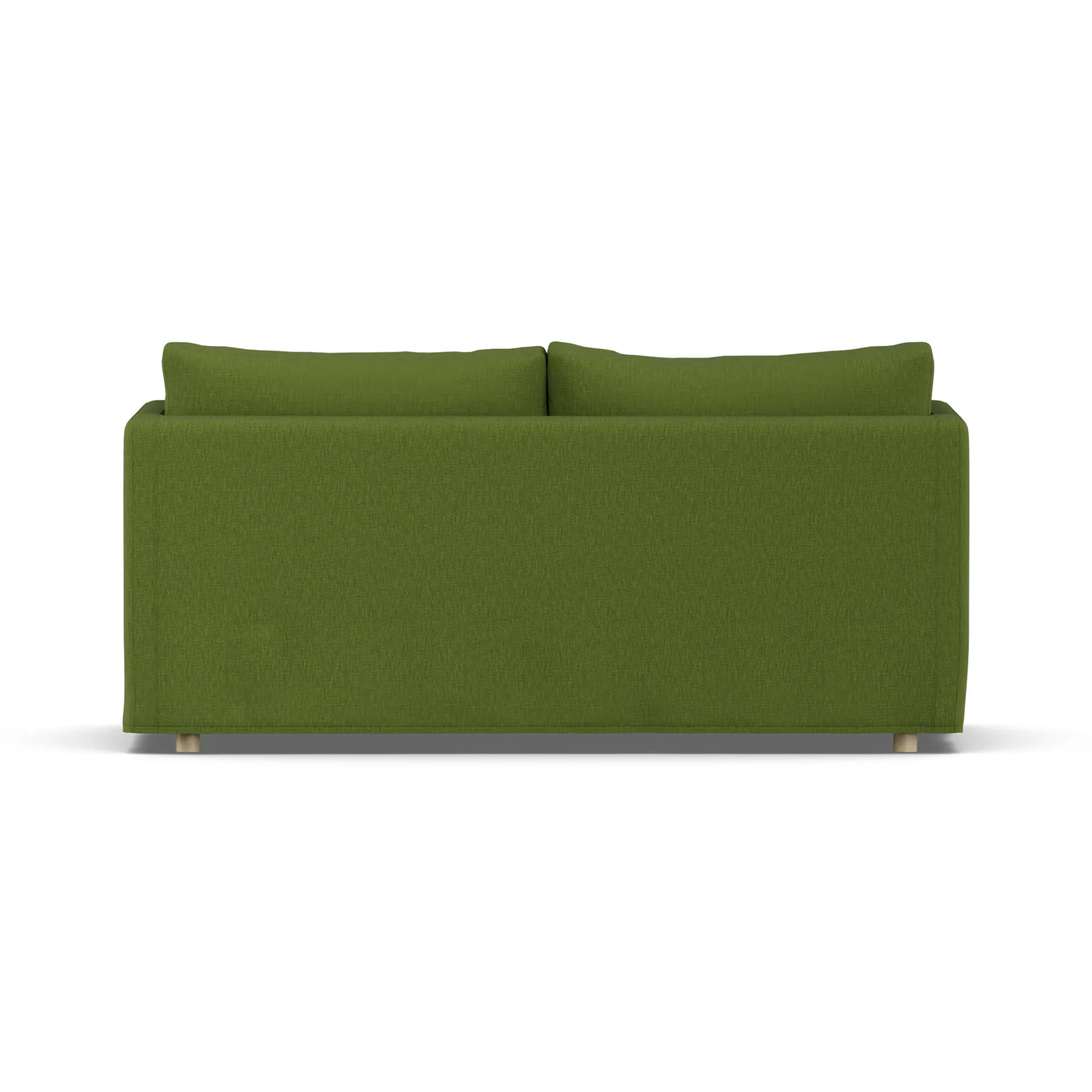 Linnevik divano, Luiza Green 3975-rovere oliato bianco, 2 sedute, con gonna 1898