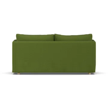 Linnevik divano - Luiza Green 3975-rovere oliato bianco, 2 sedute, con gonna - 1898