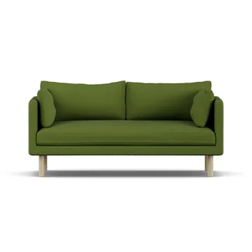 Linnevik divano - Luiza Green 3975-rovere oliato bianco, 2 sedute, senza gonna - 1898