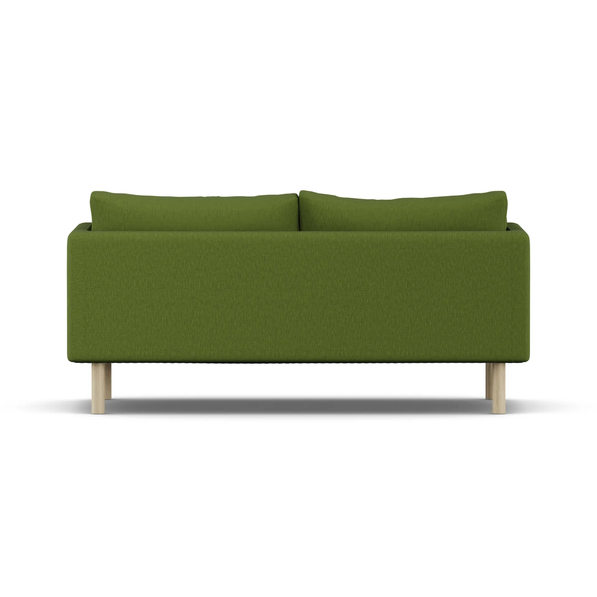 Linnevik divano, Luiza Green 3975-rovere oliato bianco, 2 sedute, senza gonna 1898