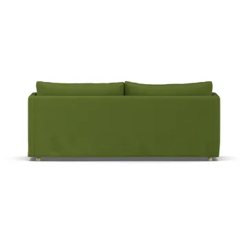 Linnevik divano - Luiza green 3975-rovere oliato bianco, 3 sedute, con gonna - 1898