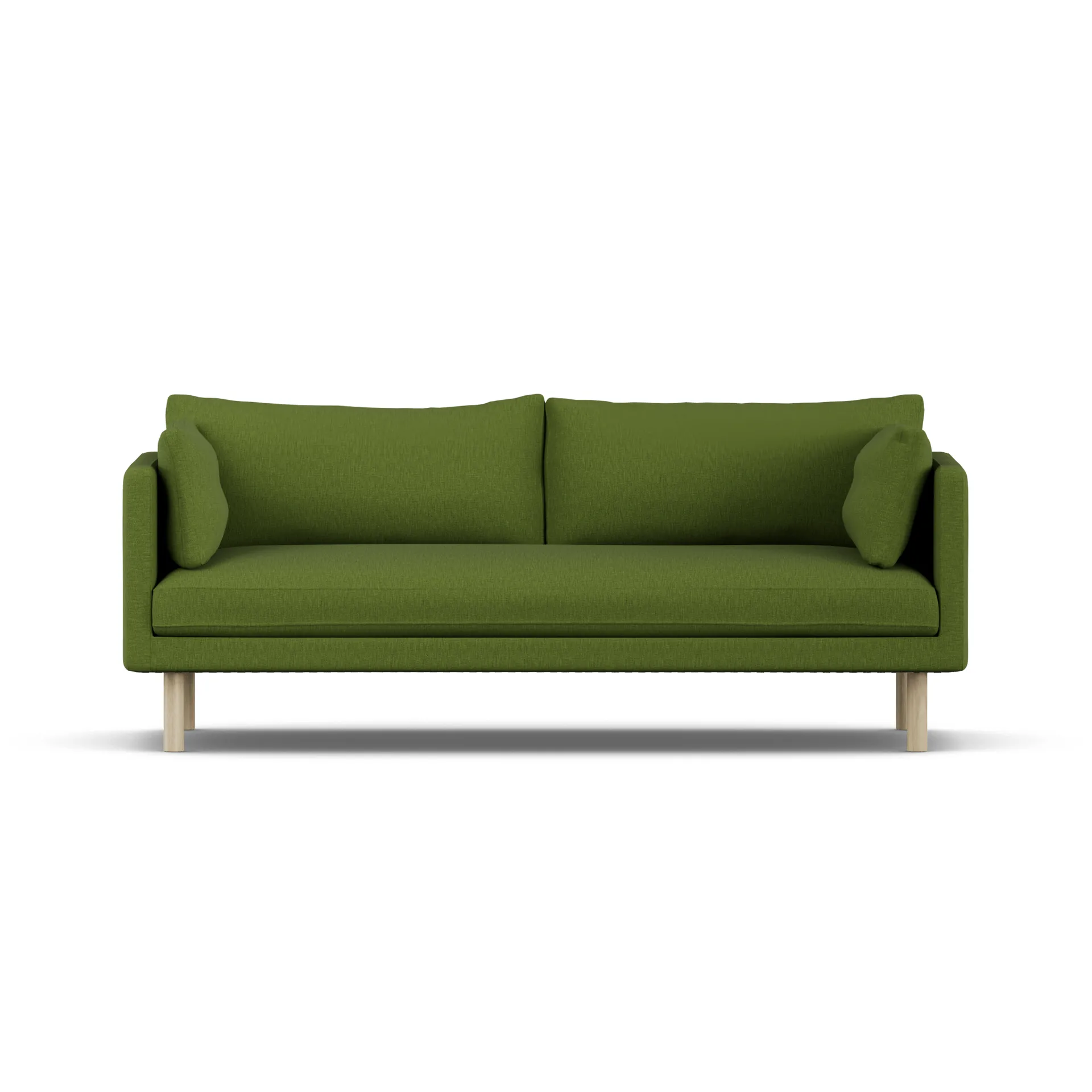 Linnevik divano, Luiza Green 3975-rovere oliato bianco, 3 sedute, senza gonna 1898