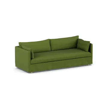 Linnevik divano - Luiza Green 3975-rovere oliato bianco, 4 sedute, con gonna - 1898