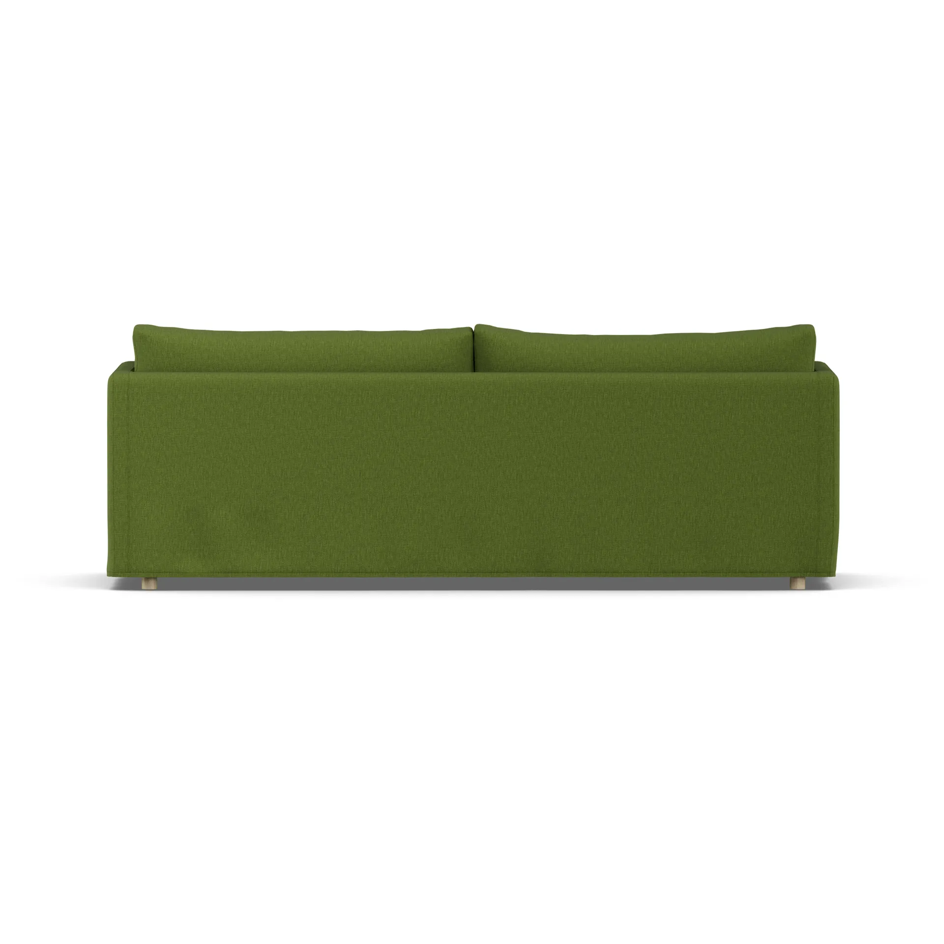Linnevik divano, Luiza Green 3975-rovere oliato bianco, 4 sedute, con gonna 1898