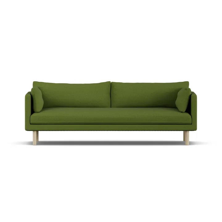 Linnevik divano - Luiza Green 3975-rovere oliato bianco, 4 sedute, senza gonna - 1898