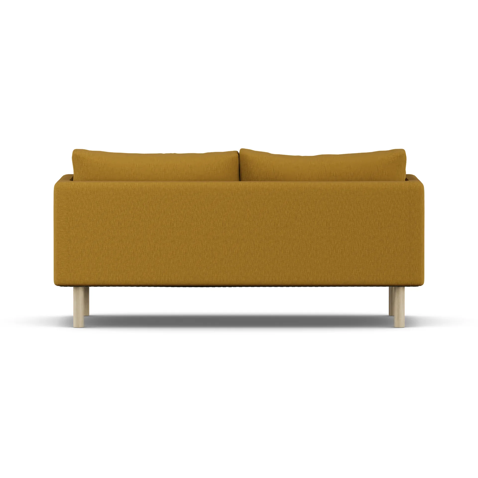 Linnevik divano, Luiza Mustard 3972-rovere oliato bianco, 2 sedute, senza gonna 1898