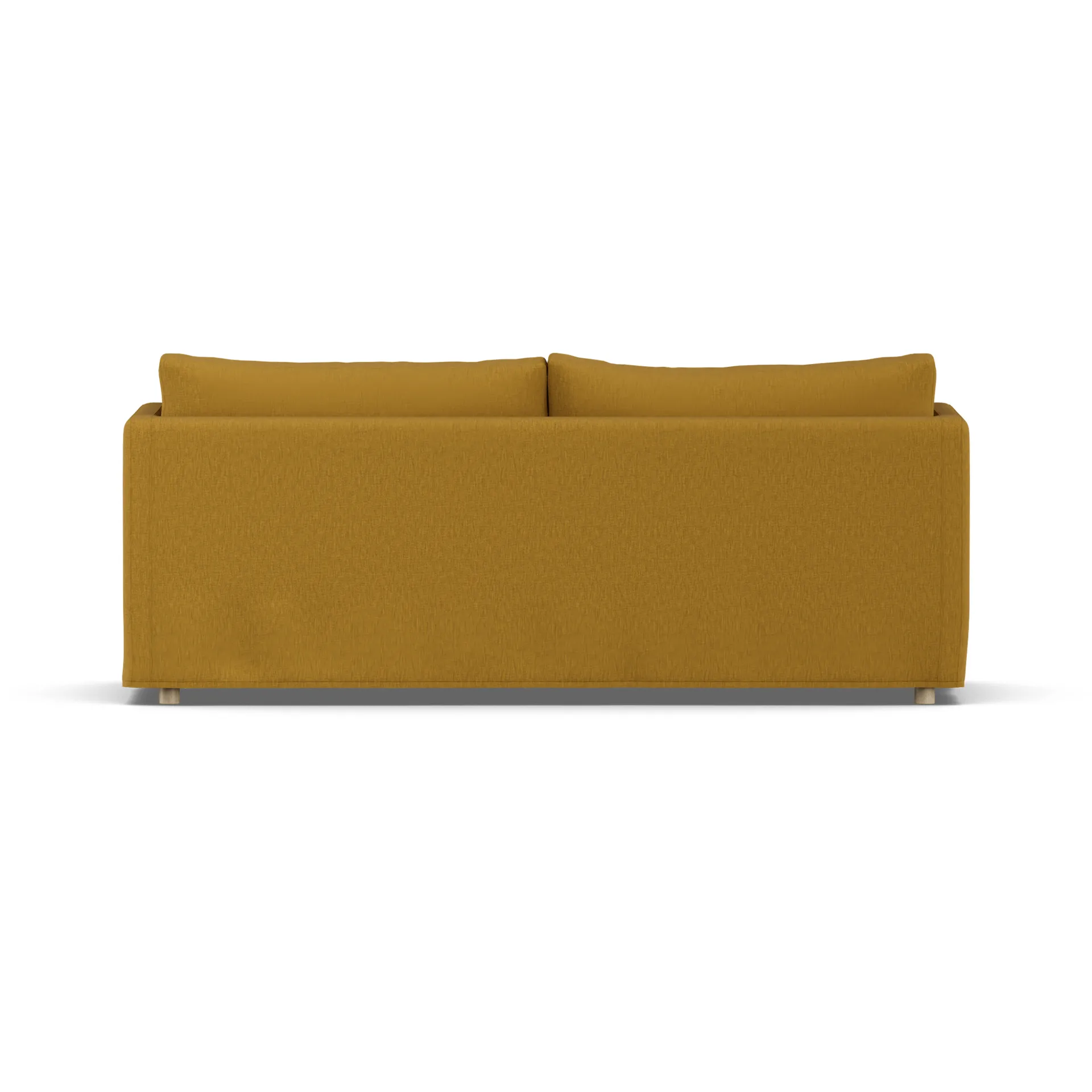 Linnevik divano, Luiza Mustard 3972-rovere oliato bianco, 3 sedute, con gonna 1898