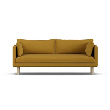 Linnevik divano - Luiza Mustard 3972-rovere oliato bianco, 3 sedute, senza gonna - 1898