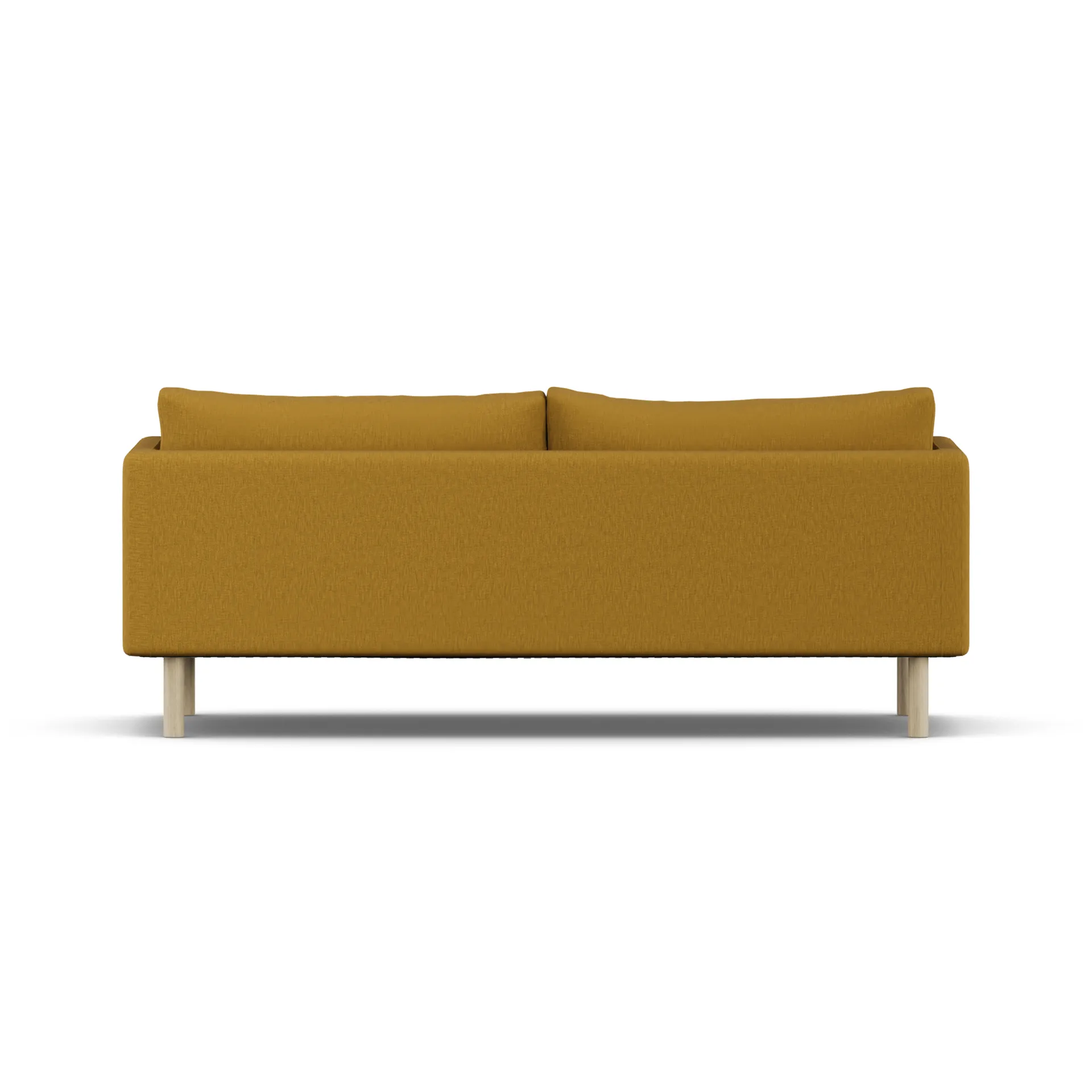 Linnevik divano, Luiza Mustard 3972-rovere oliato bianco, 3 sedute, senza gonna 1898