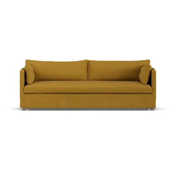 Linnevik divano - Luiza Mustard 3972-rovere oliato bianco, 4 sedute, con gonna - 1898