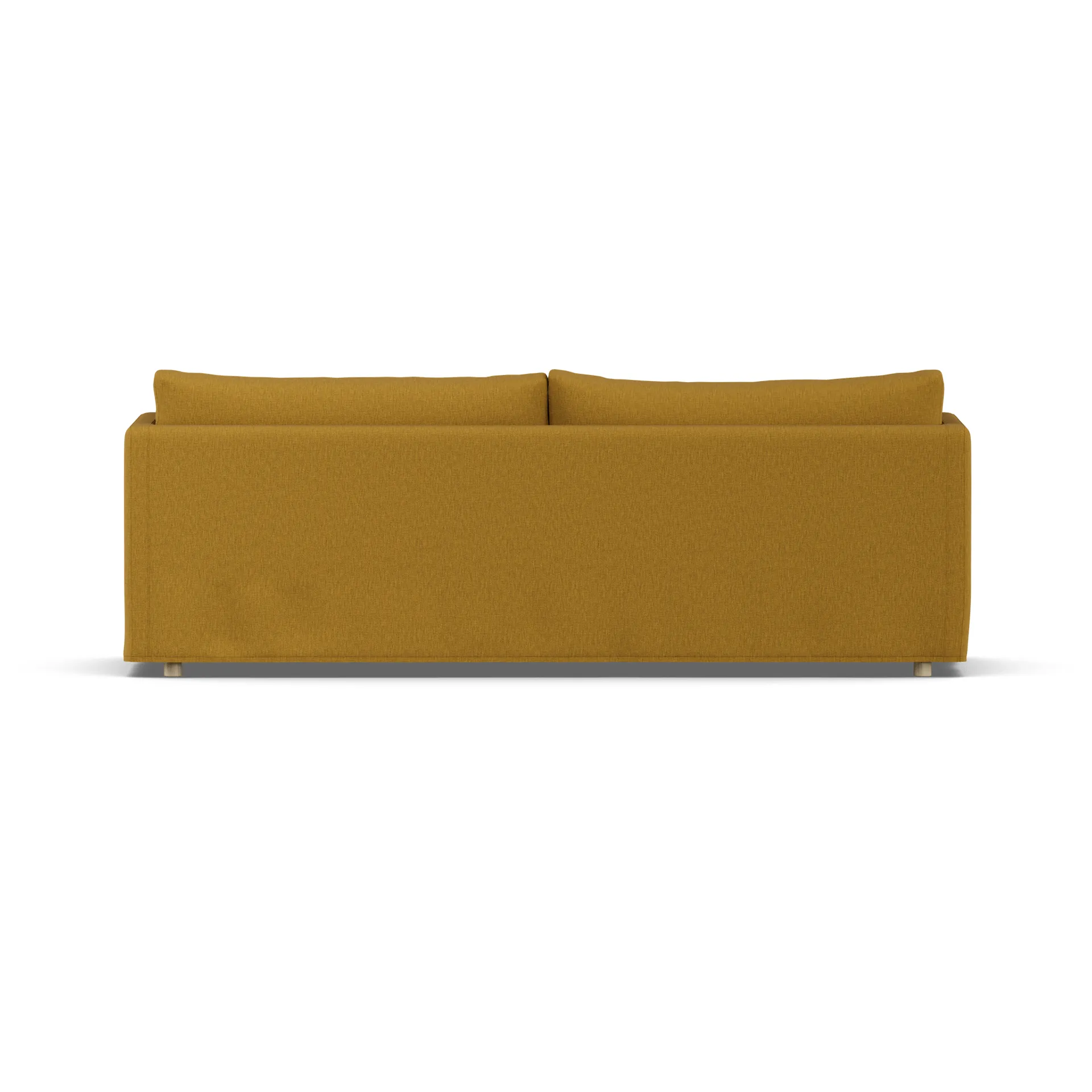 Linnevik divano, Luiza Mustard 3972-rovere oliato bianco, 4 sedute, con gonna 1898