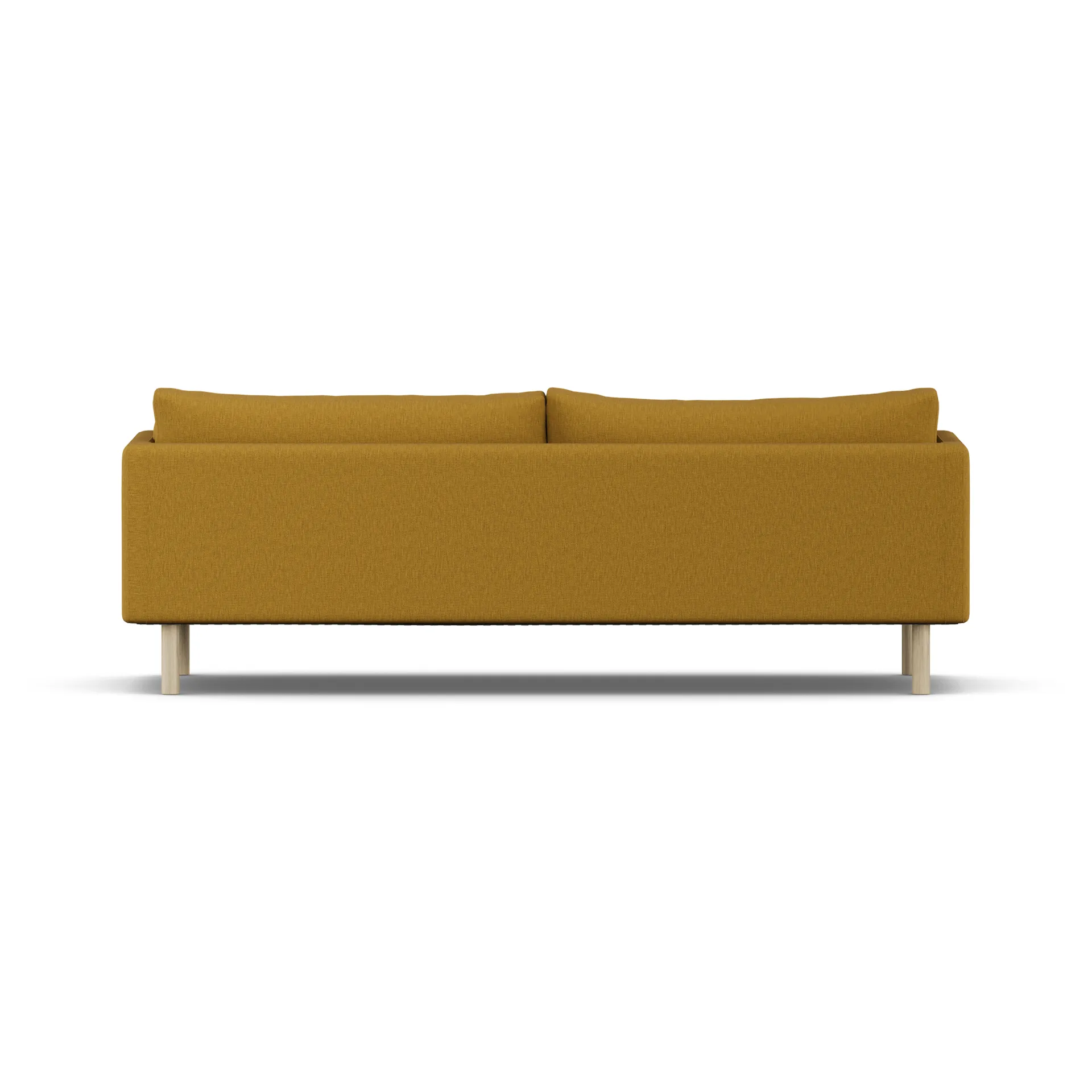 Linnevik divano, Luiza Mustard 3972-rovere oliato bianco, 4 sedute, senza gonna 1898