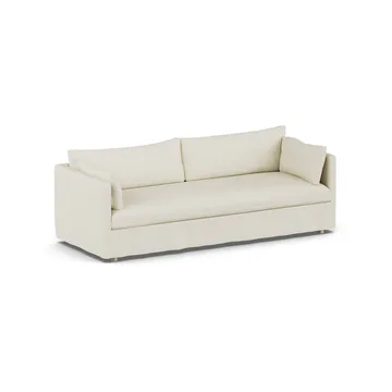 Linnevik divano - Oslo Nature 1540-rovere oliato bianco, 4 sedute, con gonna - 1898