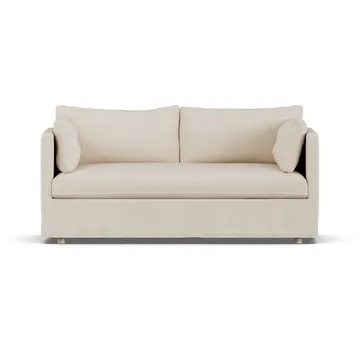 Linnevik divano - Same Beige 6670-rovere oliato bianco, 2 sedute, con gonna - 1898