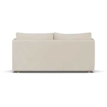 Linnevik divano - Same Beige 6670-rovere oliato bianco, 2 sedute, con gonna - 1898