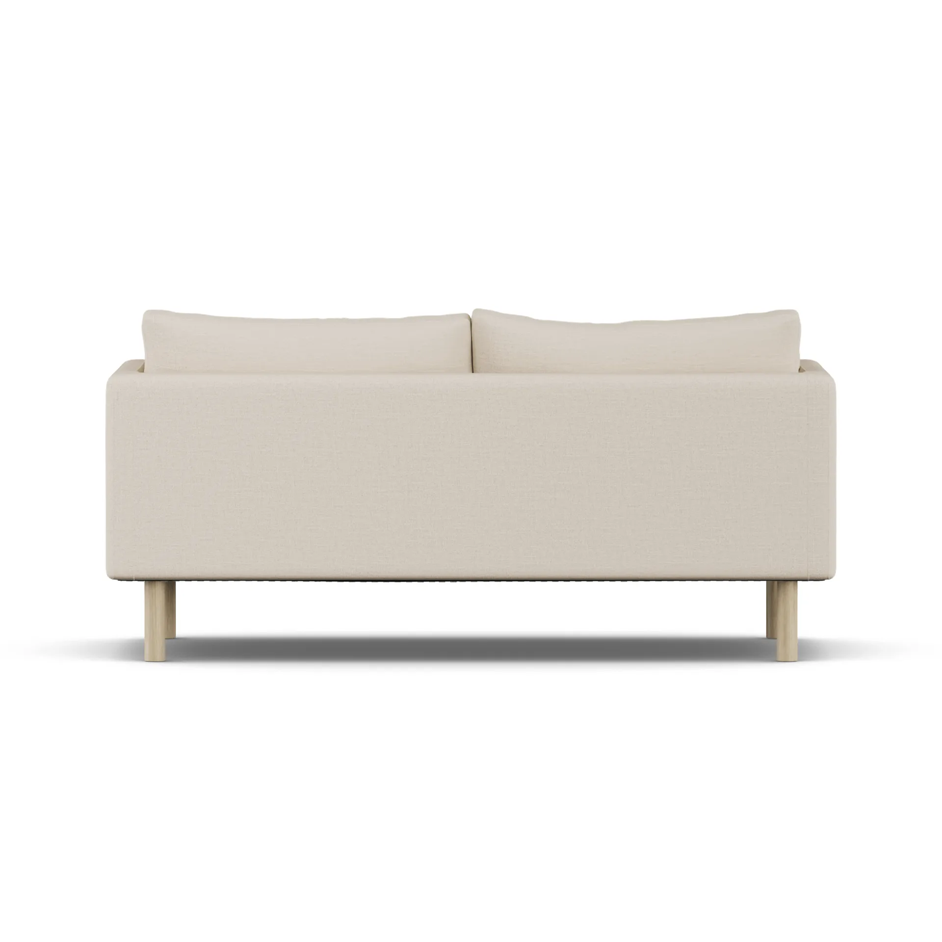 Linnevik divano, Same Beige 6670-rovere oliato bianco, 2 sedute, senza gonna 1898