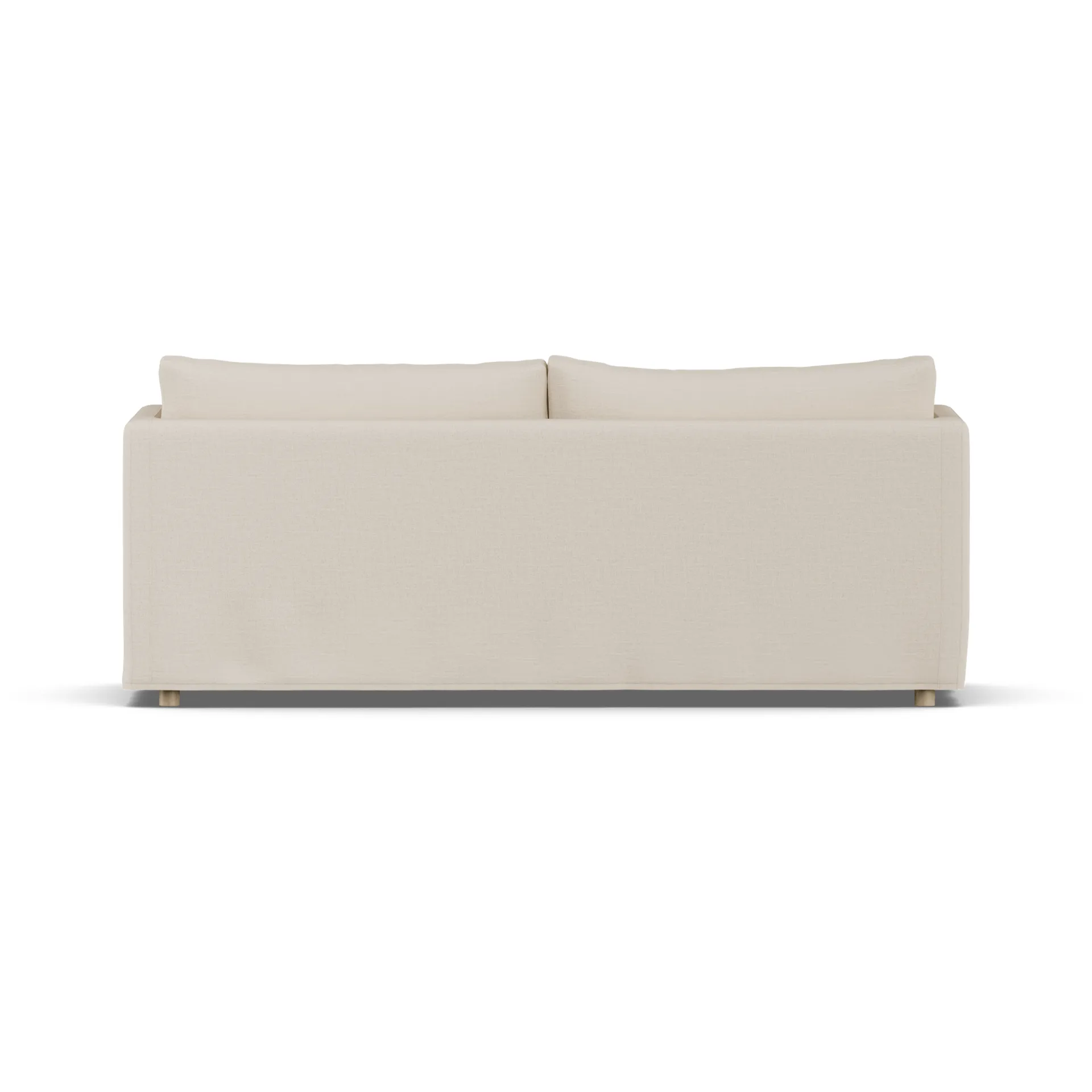 Linnevik divano, Same Beige 6670-rovere oliato bianco, 3 sedute, con gonna 1898