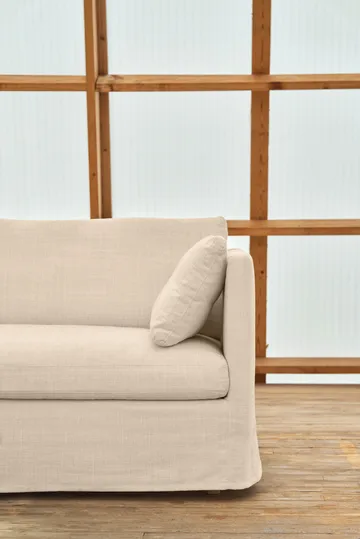 Linnevik divano - Same Beige 6670-rovere oliato bianco, 4 sedute, con gonna - 1898