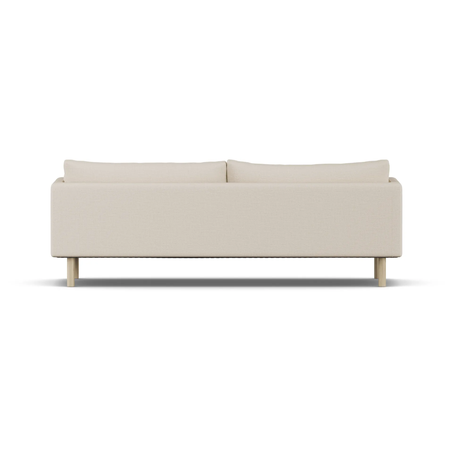 Linnevik divano, Same Beige 6670-rovere oliato bianco, 4 sedute, senza gonna 1898