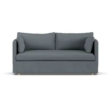 Linnevik divano - Same Blue 6678-rovere oliato bianco, 2 sedute, con gonna - 1898